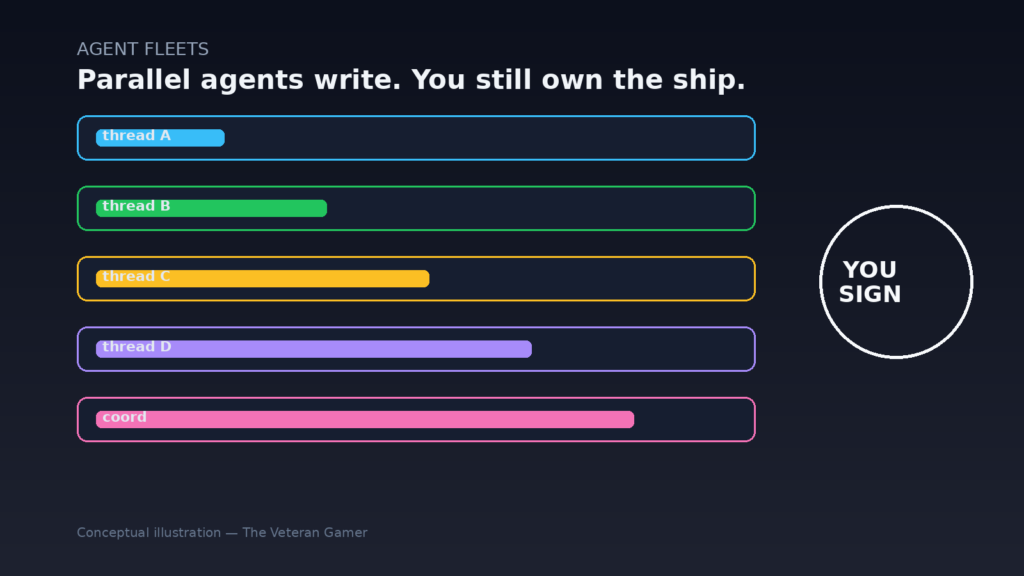 Agent fleets conceptual illustration